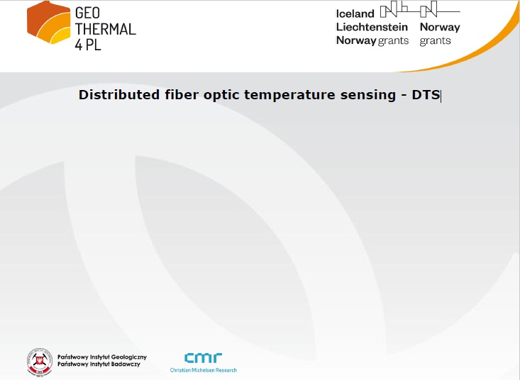 Prezentacja z konferencji zamykającej projekt: "Distributed fiber optic temperature sensing - DTS"