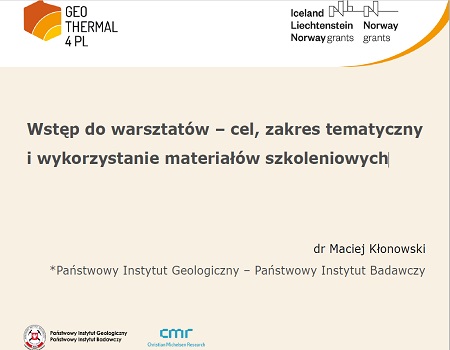 Prezentacja z warsztatów w Chęcinach: "Wstęp do warsztatów – cel, zakres tematyczny i wykorzystanie materiałów szkoleniowych"