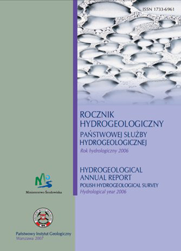 Rocznik hydrogeologiczny Państwowej Służby Hydrogeologicznej 2006