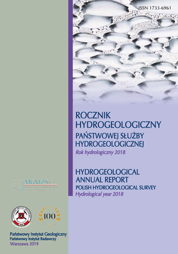 Rocznik hydrogeologiczny Państwowej Służby Hydrogeologicznej 2018