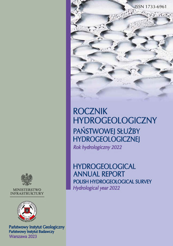 Rocznik hydrogeologiczny Państwowej Służby Hydrogeologicznej 2022