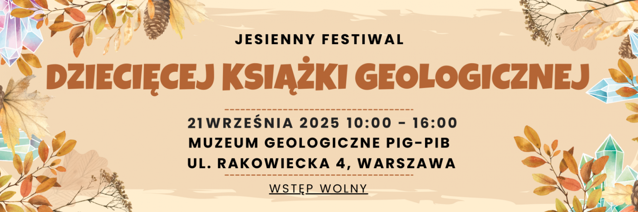 Jesienny Festiwal Dziecięcej Książki Geologicznej
