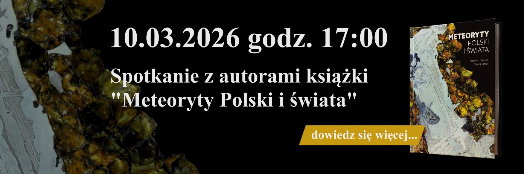Spotkanie z autorami książki pt. Meteoryty Polski i świata