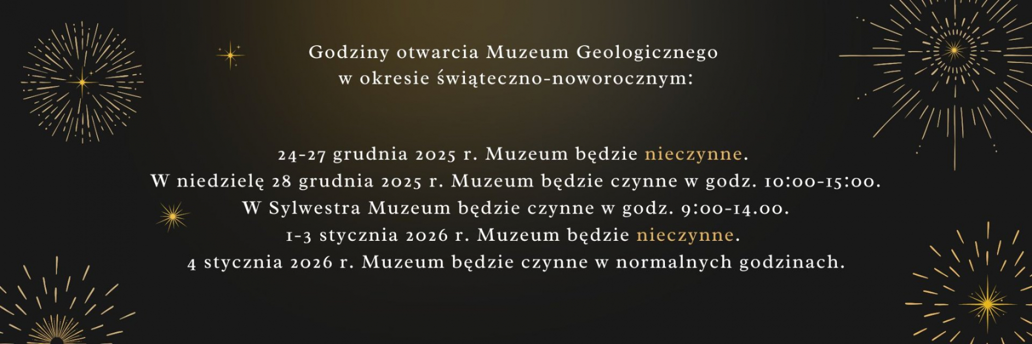 Godziny otwarcia Muzeum Geologicznego